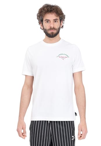 PUMA Herren T-Shirt Weiß Graphics Pizza XL, Weiß PUMA Herren T-Shirt Weiß Graphics Pizza XL, Weiß von PUMA