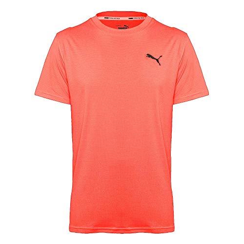 PUMA Herren T-Shirt atmungsaktiv 519635 07 feuchtigkeitsregulierend Polyester, Groesse 48/50, Koralle von PUMA