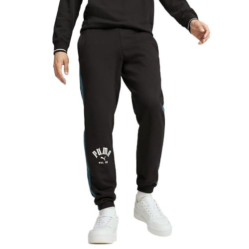 PUMA Herren Iconic T7 French Terry Sweatpants, Puma Schwarz Aw24, Mittel von PUMA