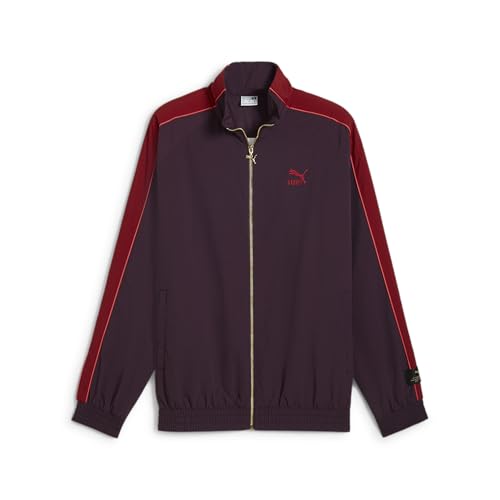 PUMA Iconic T7 Trainingsjacke für Herren (in großen und großen Größen erhältlich), Midnight Plum Aw24, S PUMA Iconic T7 Trainingsjacke für Herren (in großen und großen Größen erhältlich), Midnight Plum Aw24, S von PUMA