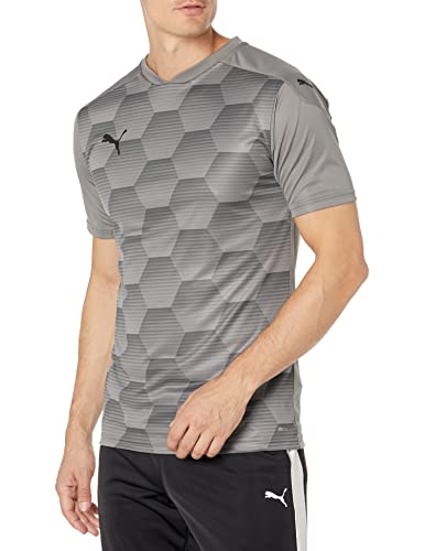 PUMA Herren Teamfinale 21 Graphic Jersey T-Shirt, Steel Gray Black, Small von PUMA