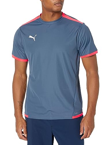 PUMA Herren Teamliga Jersey T-Shirt, Orchidee, Tintenblau – Ah23, S von PUMA