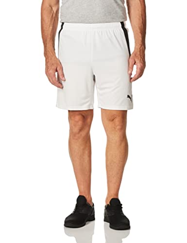 PUMA Herren Teamliga Shorts, Weiß/Schwarz, Groß von PUMA