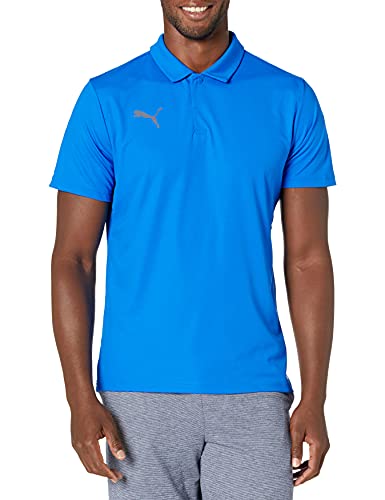 PUMA Herren Teamliga Sideline Polo Shirt, Electric Blue Lemonade / White, Groß PUMA Herren Teamliga Sideline Polo Shirt, Electric Blue Lemonade / White, Groß von PUMA