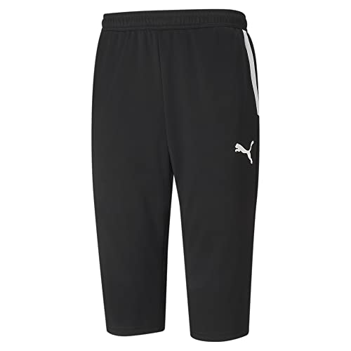 PUMA Herren Teamliga Training 3/4 Pants Hose, Black Weiß, XX-Large von PUMA