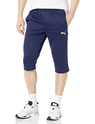 PUMA Herren Teamliga Training 3/4 Hose, Peacoat, Weiß, Mittel PUMA Herren Teamliga Training 3/4 Hose, Peacoat, Weiß, Mittel von PUMA