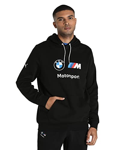 PUMA Herren Tops BMW M Motorsport Essentials Fleece Hoodie für Herren S Black PUMA Herren Tops BMW M Motorsport Essentials Fleece Hoodie für Herren S Black von PUMA