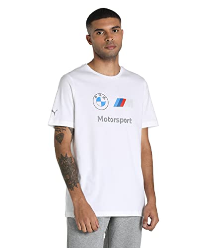 PUMA Herren Tops BMW M Motorsport Essentials Logo T-Shirt für Herren L White von PUMA