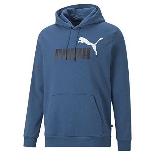 PUMA Herren Tops Essentials+ Two-Tone Big Logo Herren Hoodie S Lake Blue von PUMA