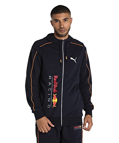 PUMA Herren Tops Red Bull Racing MT7 Reißverschluss-Hoodie Herren L Night Sky Blue von PUMA