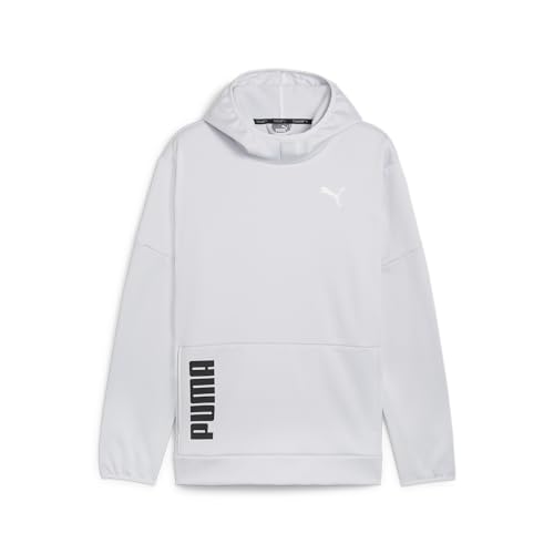 PUMA Herren Train All Day PWRFleece Trainings-Sweatshirt mit Kapuze LSilver Mist Gray von PUMA