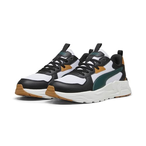 PUMA Herren Trinity Lite Sneaker, Black-Dark Myrtle-Caramel Latte, 45 EU von PUMA