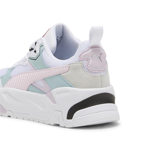 PUMA Erwachsene Trinity Sneakers 38White Whisp of Pink Turquoise Surf Blue von PUMA