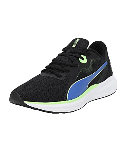 PUMA Unisex Adults' Sport Shoes TWITCH RUNNER FRESH Road Running Shoes, PUMA BLACK-ROYAL SAPPHIRE-FIZZY LIME, 41 von PUMA