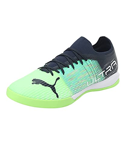 PUMA Herren Ultra 3.3 IT Fussballschuh, Green Glare-Elektro Aqua-Spellbound, 47 EU von PUMA