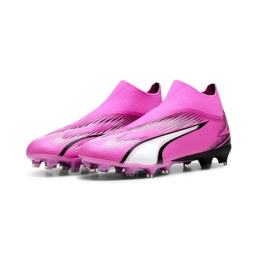 Puma Men Ultra Match+ Ll Fg/Ag Soccer Shoes, Poison Pink-Puma White-Puma Black, 44.5 EU von PUMA