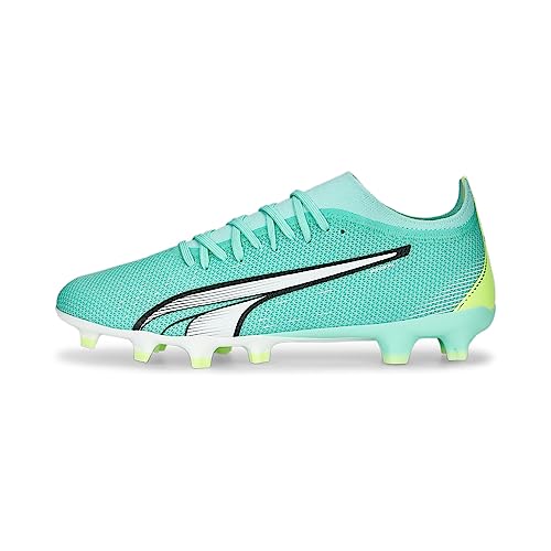 PUMA Men's Sport Shoes ULTRA MATCH FG/AG Soccer Shoes, ELECTRIC PEPPERMINT-PUMA WHITE-FAST YELLOW, 40 von PUMA