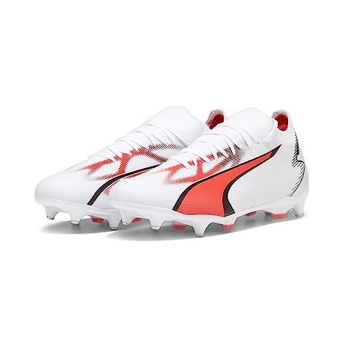 PUMA Herren Ultra Match Mxsg Fussballschuh, White Black fire Orchid, 45 EU von PUMA