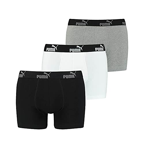 PUMA 3 er Pack Boxer Boxershorts Herren Unterwäsche sportliche Retro Pants, Farbe:Black Combo, Bekleidungsgröße:L von PUMA