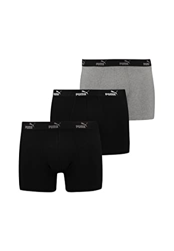 PUMA 3 er Pack Boxer Boxershorts Herren Unterwäsche sportliche Retro Pants, Farbe:Black Combo, Bekleidungsgröße:M von PUMA