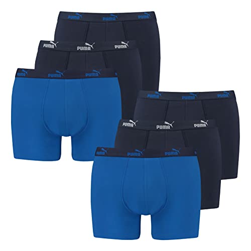 PUMA 6 er Pack Boxer Boxershorts Herren Unterwäsche sportliche Retro Pants, Farbe:Blue Combo, Bekleidungsgröße:L PUMA 6 er Pack Boxer Boxershorts Herren Unterwäsche sportliche Retro Pants, Farbe:Blue Combo, Bekleidungsgröße:L von PUMA