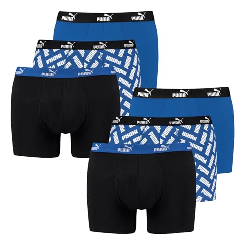 PUMA Herren Unterhosen Shorts Promo Boxer 6er Pack, Farbe:Mehrfarbig, Größe:S, Artikel:-002 Blue Combo von PUMA