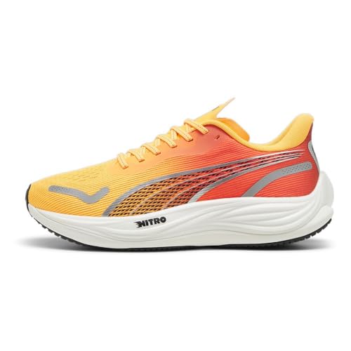PUMA Herren Velocity Nitro™ 3 Laufschuhe 42.5 Sun Stream Sunset Glow White Orange Pink von PUMA