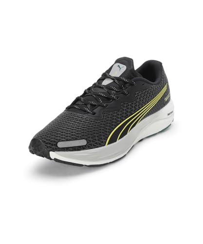 PUMA Herren Velocity Nitro 2 GTX Laufschuhe, Schwarz/Gelb (Black Malachit Yellow Burst), 47 EU von PUMA