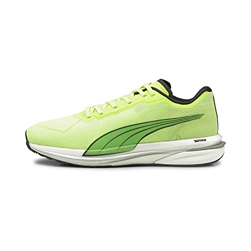 PUMA Herren Velocity Nitro Laufschuh, Green Glare Black Silver, 42.5 EU von PUMA