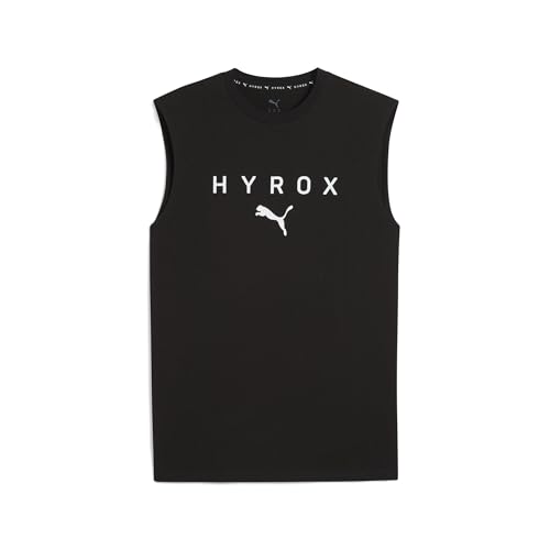 PUMA Herren x HYROX Cut-Off Tanktop S, Black von PUMA