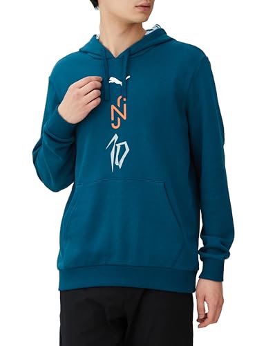 PUMA Herren x Neymar JR Creativity Fußball-Hoodie LOcean Tropic Turquoise Surf Blue von PUMA