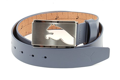 PUMA Leder Gürtel Highlight CTL Fitted Belt W115 Folkstone blaugrau kürzbar von PUMA