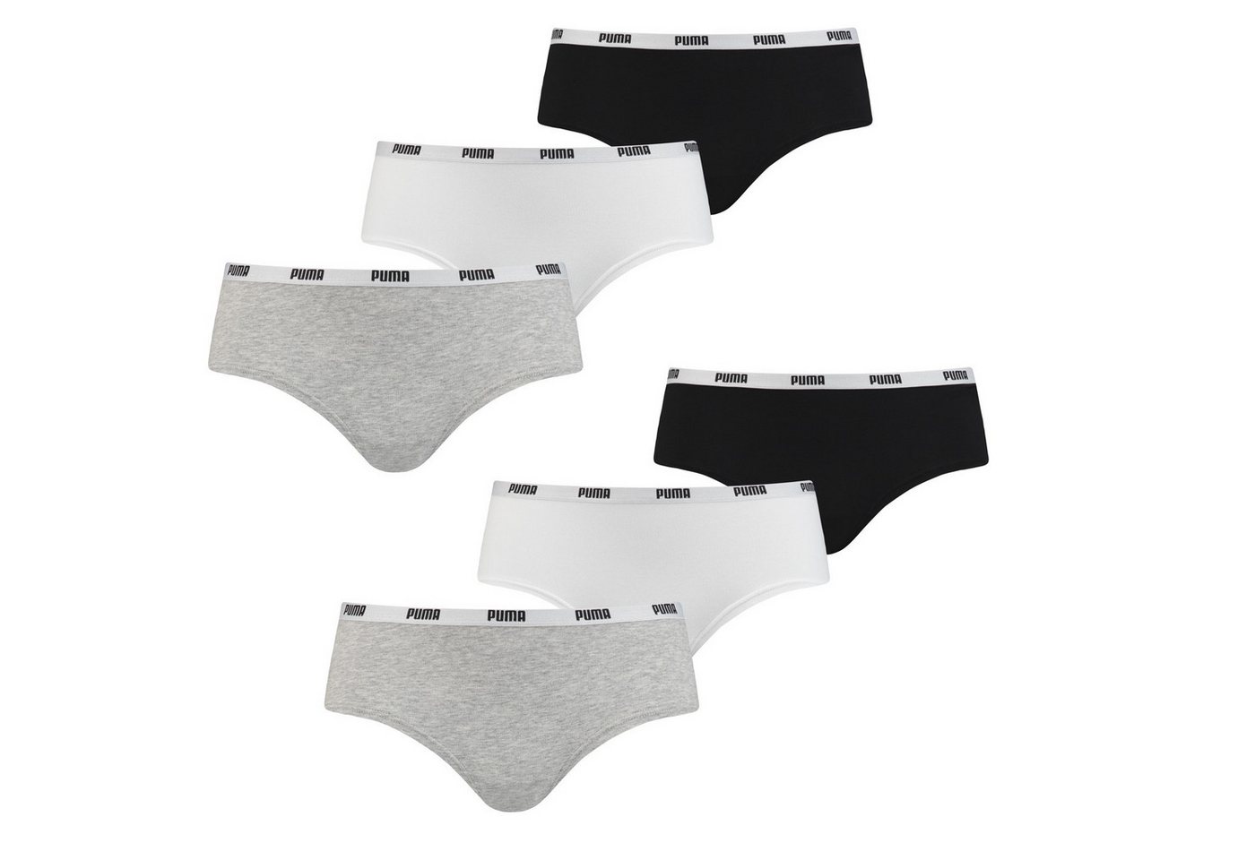 PUMA Hipster Puma Damen Hipster im 6-er Pack (6er Pack) von PUMA