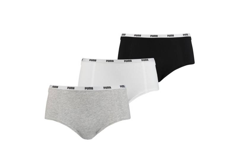 PUMA Hüftpanty Puma Damen Unterwäsche Mini Short 3-er Pack (3 er-Set) von PUMA
