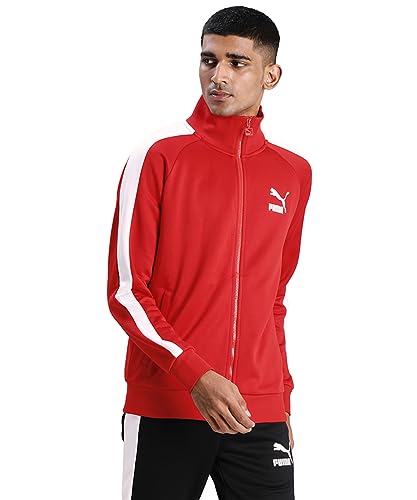 PUMA Herren Iconic T7 Trainingsjacke, Sportjacke für Herren, High Risk Red, XL von PUMA