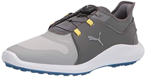 PUMA Herren Ignite Fasten8 Disc Golfschuh, High Rise Silver Silent Shade, 40 EU von PUMA
