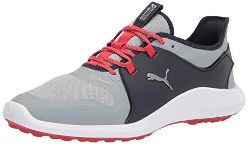 PUMA Herren Ignite Fasten8 Golfschuh, Quarry Blazer, silberfarben/Marineblau, 42.5 EU PUMA Herren Ignite Fasten8 Golfschuh, Quarry Blazer, silberfarben/Marineblau, 42.5 EU von PUMA