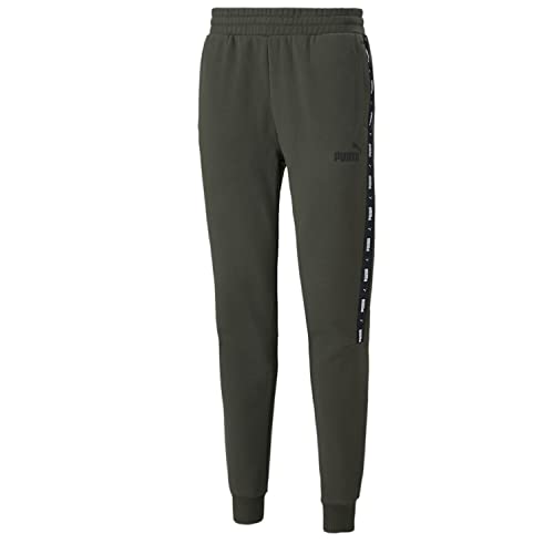 PUMA Jogginghose Herren ESS+ Tape Sweatpants, Größe:M, Farbe:Olive von PUMA