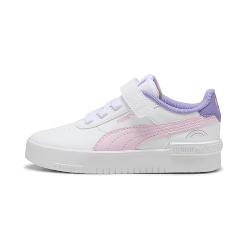 PUMA Jola Bunte Regenbogen-Sneaker für Mädchen, PUMA White-Pearl Pink-Lavendel-Warnung, 33 EU von PUMA