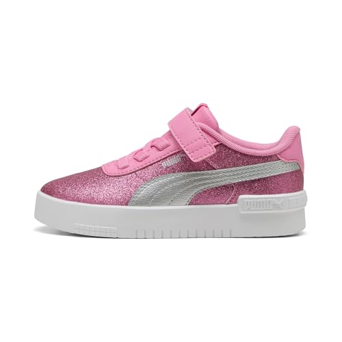 PUMA Jola Glitz Glam Sneaker für Mädchen, Fast Pink-PUMA Silber, 32.5 EU von PUMA