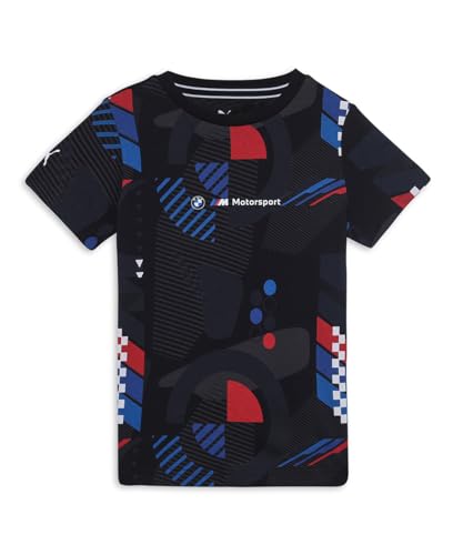 PUMA Jugendliche BMW M Motorsport T-Shirt 116Black AOP von PUMA