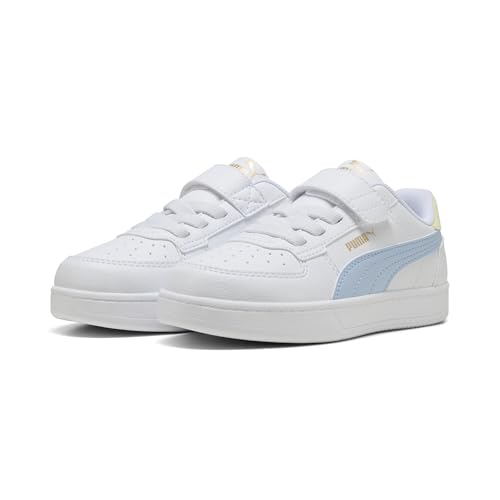 PUMA Jugendliche Caven 2.0 Sneakers 33, White Haute Tropic Gold Moon Blue Yellow von PUMA