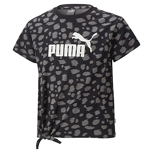 PUMA Jugendliche Essentials+ Animal Printed Knotted T-Shirt 116Black von PUMA