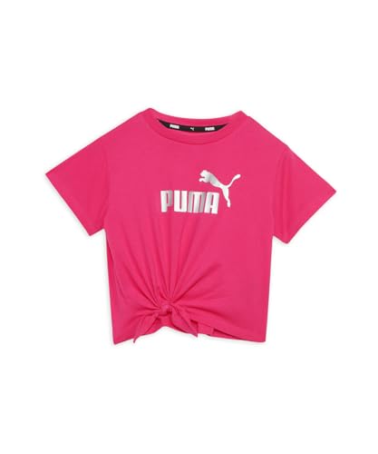 PUMA Jugendliche Essentials+ Logo T-Shirt aus Strick 152Garnet Rose Pink von PUMA