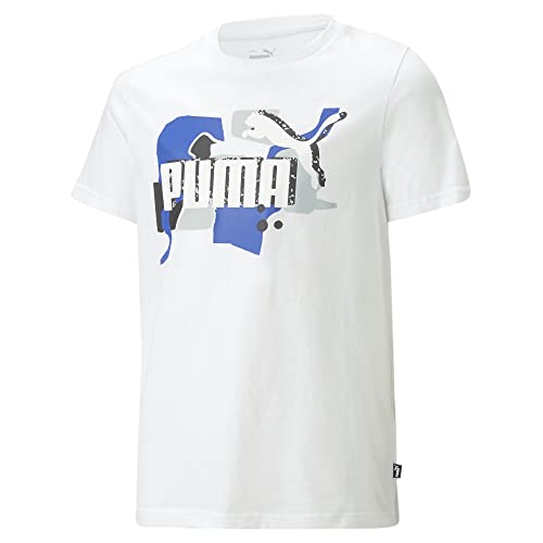 PUMA Jugendliche Essentials+ Street Art Logo T-Shirt 128White von PUMA