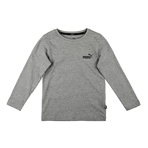 PUMA Jungen Essentials Longsleeve 128Medium Gray Heather von PUMA