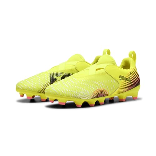 PUMA Jugendliche Future 8 Match LL FG/AG Fußballschuhe 34, Yellow Alert Black Sun Struck Pink von PUMA