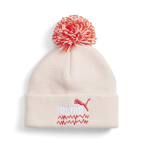 PUMA Jugendliche Mixmatch Pom Pom Beanie JugendlicherFrosty Pink AOP von PUMA