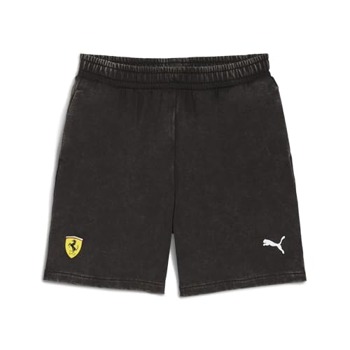 PUMA Jugendliche Scuderia Ferrari Sportswear Sweat-Shorts 176, Black von PUMA