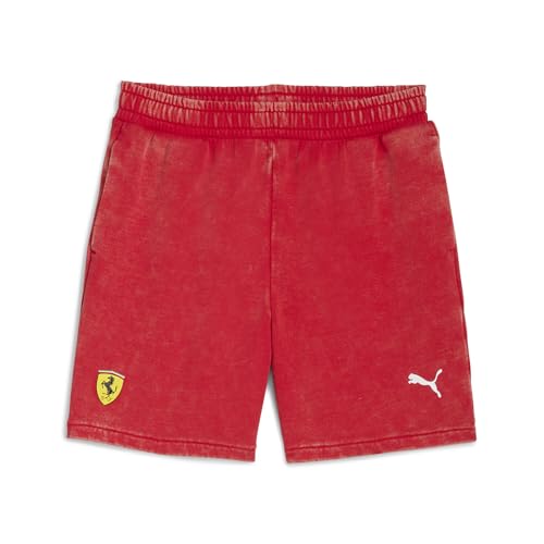 PUMA Jugendliche Scuderia Ferrari Sportswear Sweat-Shorts 176, Rosso Corsa Red von PUMA